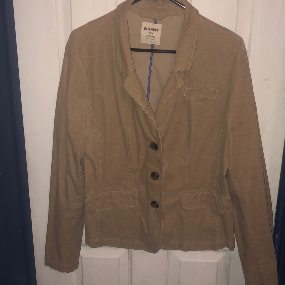 Corduroy Beige Blazer